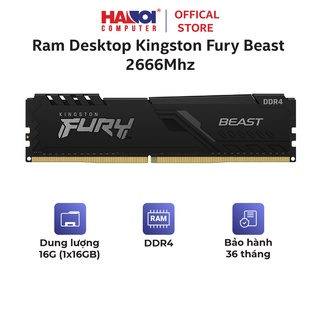 Ram Desktop Kingston Fury Beast (KF426C16BB1/16) 16GB (1x16GB) - DDR4 2666MHz