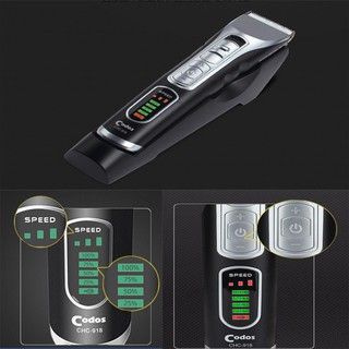 Tông đơ codos màu đen có đèn LED CHC-918