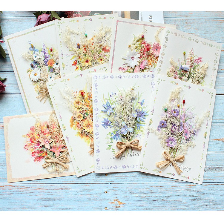 Thiệp hoa Handmade
