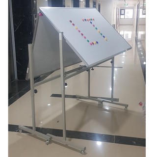 Bảng di động 2 mặt từ trắng - xanh kẻ ô ly luyện chữ ,chân bảng thay đổi chiều cao