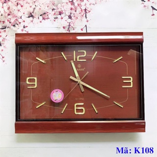 Đồng Hồ Treo Tường Kashi K108 Kim Trôi Siêu Tĩnh - Tặng Pin Panasonic