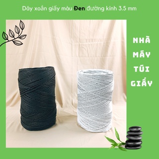 [RẺ NHẤT]  SET 2KG DÂY THỪNG GIẤY KRAFT MÀU ĐEN