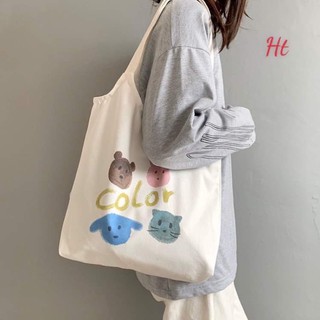Túi quai tròn gấu color H2K207