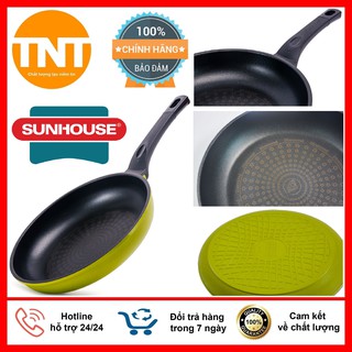 Chảo Chống Dinh Kim Cương Cao Cấp SUNHOUSE 3 Kích Thước - Hàng Chính Hãng