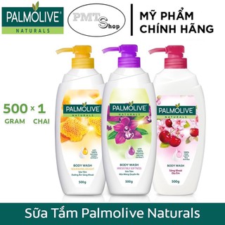 Sữa tắm Palmolive Naturals chiết xuất 100% thiên nhiên 500g Mật ong, Phong lan, Anh đào và sữa