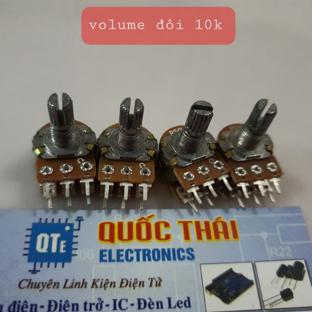 [Mã ELHACE giảm 4% đơn 300K] Combo 4 biến trở volume 10k đôi (6 chân)