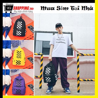Balo teen thời trang chất bố caro , size 38x30x10