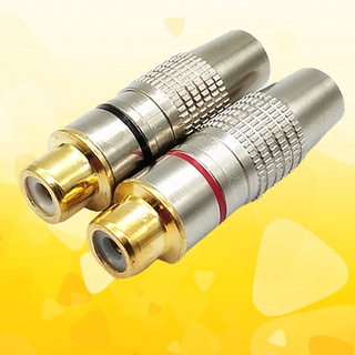 Jack bông sen AV âm mạ vàng vỏ niken loại tốt (1 chiếc)