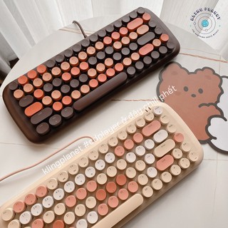 [Hoàn xu/Freeship] Bàn phím CƠ có dây CANDY MOFii 20 hiệu ứng ánh sáng đèn nền cài sẵn, 3 màu siêu hot [Tặng chổi + pin]