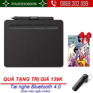 (QUÀ TẶNG 139K) Bảng Vẽ Wacom Intuos S CTL-4100 Kết nối với PC, Mac qua USB