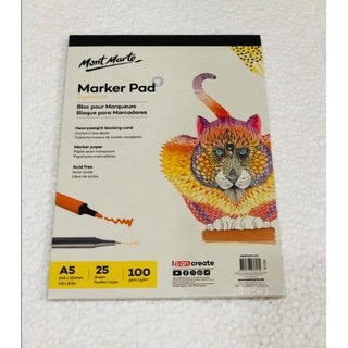 Sổ vẽ marker, Mont Marte, A5, 25 tờ, 100gsm