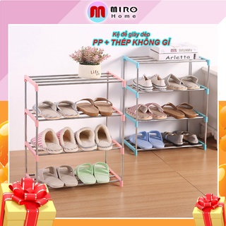 Kệ để giày dép 4 tầng thép không gỉ MIROHOME