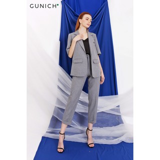 Áo Blazer tay ngắn màu ghi Gunich