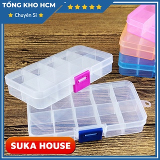 Hộp Đựng Trang Sức 10 Ngăn Có Thể tháo Ráp Các Ngăn SUKAHOUSE H026