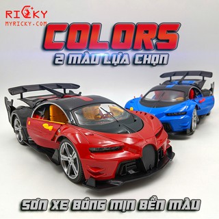Xe điều khiển từ xa dòng siêu xe Bugatti 2 cửa, điều khiển mở cửa pin Sạc size lớn 1:14