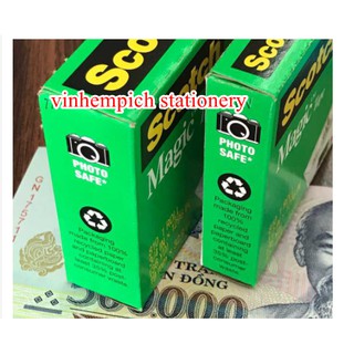 Băng Keo Ma Thuật 3M 810 Scotch Magic Tape - dán tiền không nhìn thấy băng keo