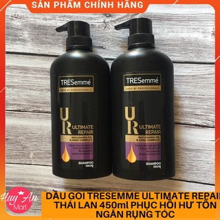 [FREESHIP] Dầu gội đầu Tresemme Thái Lan Ultimate Repair màu đen 450ml NGĂN RỤNG TÓC