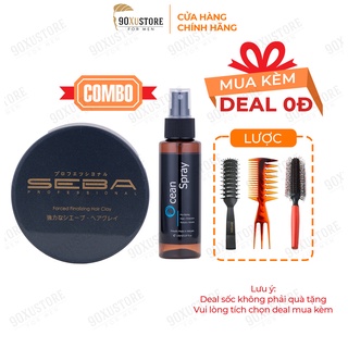 Sáp vuốt tóc nam SEBA , Xịt tạo phồng tóc nam nữ Pre Styling Ocean Spray , tạo kiểu tóc , giữ nếp tóc
