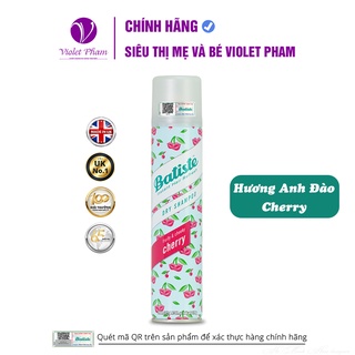 Dầu Gội Khô Hương Anh Đào - Batiste Dry Shampoo Fruity &amp; Cheeky Cherry 200ml