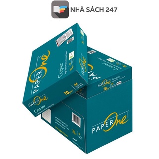 Giấy in A4 PAPER ONE định lượng 70 msg bề mặt của giấy nhẵn, đều hơn, giúp bạn có thể in ấn hoặc photocopy -Chính hãng