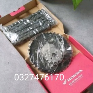 Bộ nhông sên dĩa xe Wave A , RS, S100, RSX zin honda