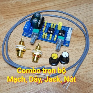 Combo trọn bộ mạch chuyển tín hiệu Stereo R-L sang tín hiệu Sub Trầm chủ động