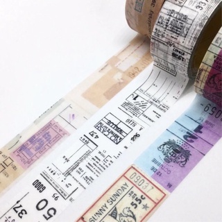 (Chiết theo chu kỳ) 3 mẫu băng dính washi tape hoạ tiết của Sunny Sunday