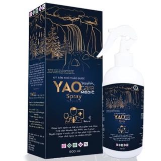 Xịt tắm khô thảo dược Yaocare Medic Spray - Tạo cảm giác thư thái, dễ chịu, làm sạch cơ thể