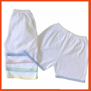 (Loại đẹp) Quần áo trẻ em - Combo 5 quần đùi sơ sinh cotton Trắng JOU ( hàng xưởng may Việt Nam)