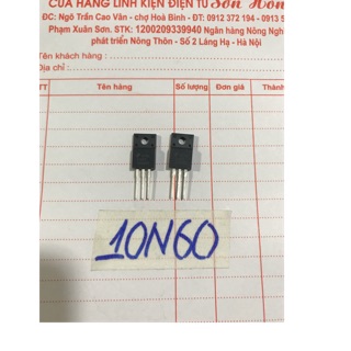 2 con MOSFET 10N60 kênh N