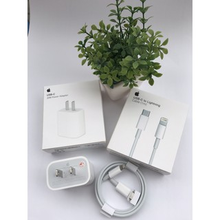Bộ sạc nhanh 20W IPhone 12 chân dẹp US Zin New Full Box