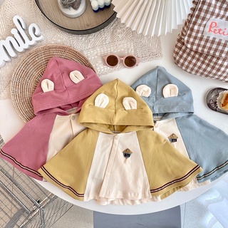 Áo Chống Nắng Cho Bé, Áo Nắng Cánh Dơi Có Mũ Mix Tai Cún Siêu Xinh