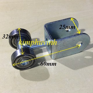 01 BÁNH XE TREO MÁI XẾP XOAY - BÁNH XE LÙA TREO BẠT XOAY