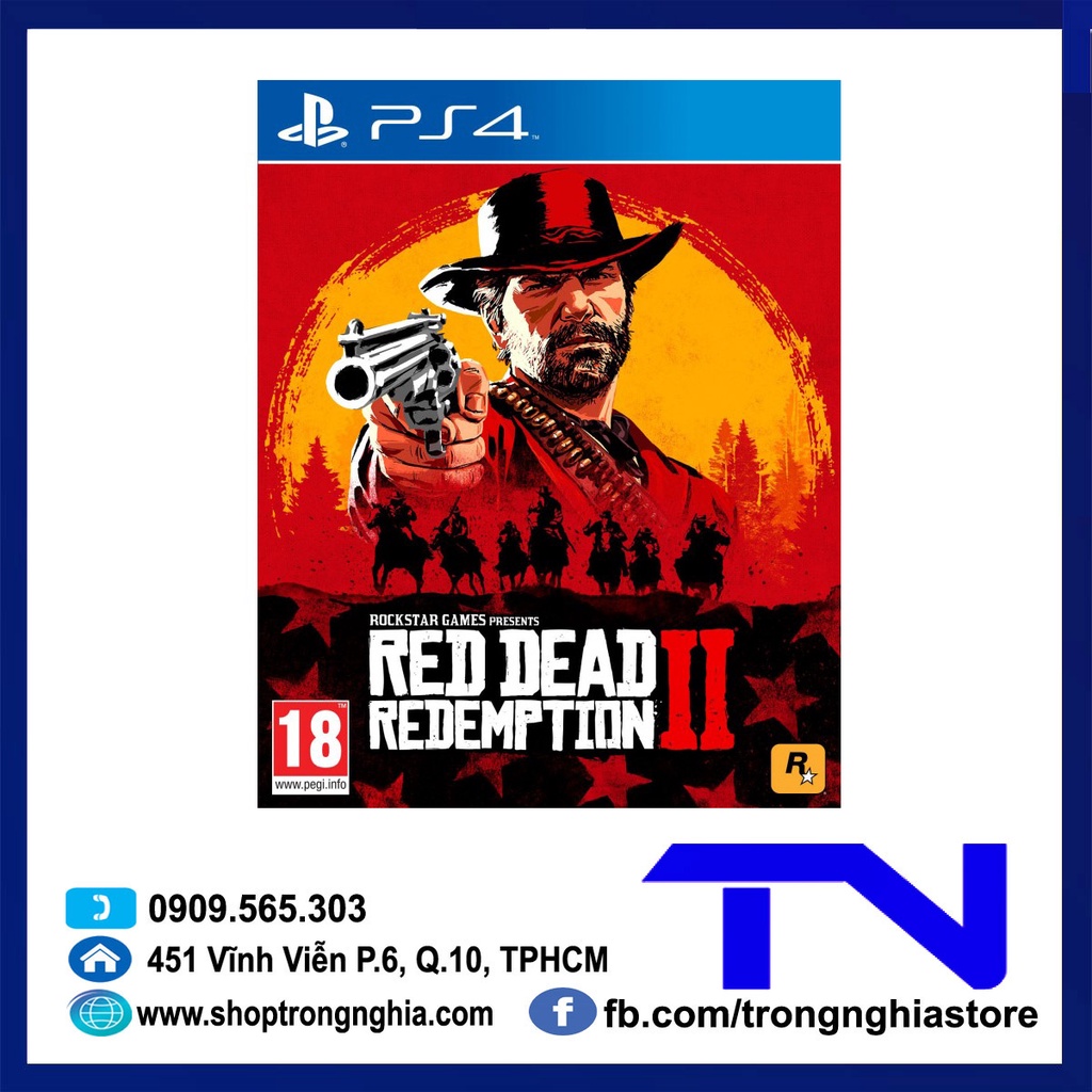 Đĩa Game PS4 - Red Dead Redemption 2