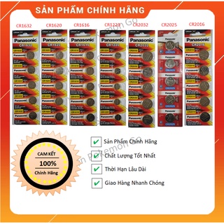 Pin Cúc Áo Panasonic CR2032 / CR2025 / CR2016 / CR1632 / CR1620 / CR1616 / CR1220 /  CR2450 Lithium Chính Hãng