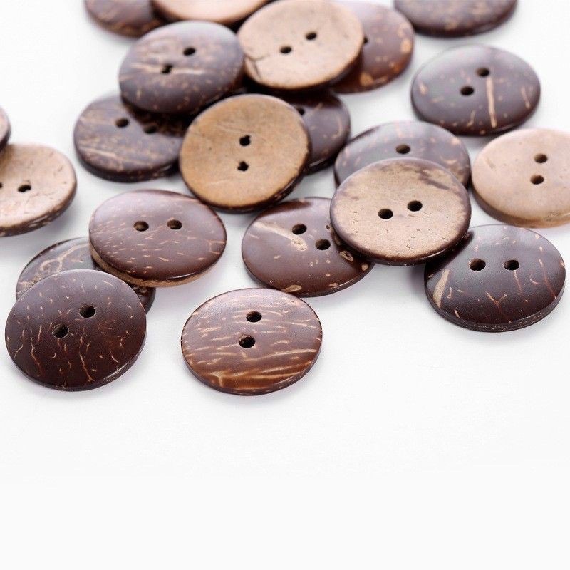 [NÚT] Cúc gỗ dừa 25mm (gói 10cuc^)