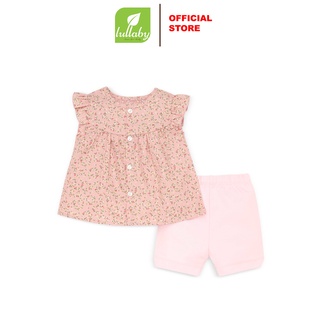 Bộ quần áo cộc tay bé gái Lullaby NHT0814-19 (3 tuổi)