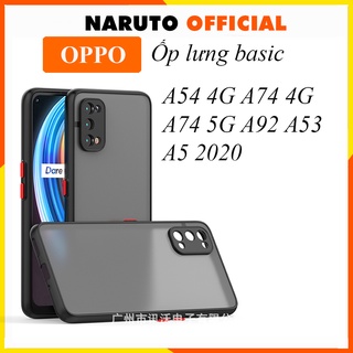 Ốp lưng oppo A76 A54 A74 A92 A52 A72 A53 F9 A12 A5s A7 A32 A5 A9 2020 Reno 2F 4 5 6 6z Reno 7 5G 4G Đen Nhám [Basic]