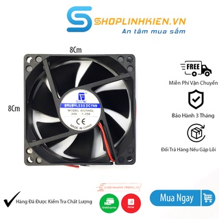 Quạt Tản Nhiệt 24V 8x8CM QG8025-24VQuạt 24V 8025 8CMQuạt Thổi Nhiệt Hút Mùi 24V Siêu Khỏe