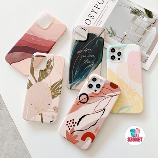 Ốp Lưng In Hình Lá Phong Cách Retro Cho Iphone 7 8 Plus X Xs Max 11 12 Pro Mini Max