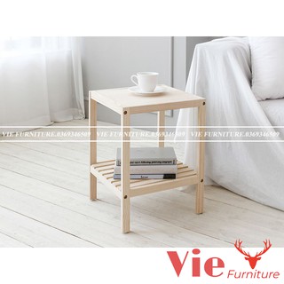 Tủ Đầu Giường FREESHIP Kệ Đầu Giường Mặt Gỗ Thông Phong Cách Hàn Quốc Nội Thất Lắp Ghép