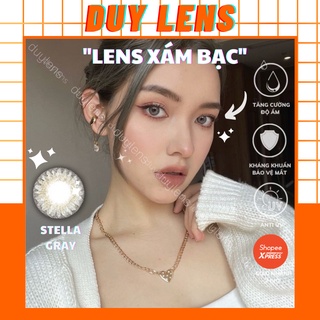 Lens xám tây ánh bạc STELLA GRAY 14mm - Kính áp tròng cận Hàn Quốc bán chạy hạn 1 năm