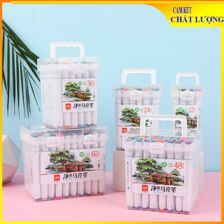 [Hàng chuẩn] Bút màu Marker 988 cao cấp vẽ nghệ thuật graftifi - Hộp nhựa đẹp nhiều loại 12/48/36/60