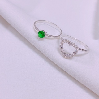 Nhẫn tim lồng xinh xắn LINH MIU SILVER, Nhẫn nữ bạc ta