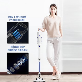 Máy hút bụi cầm tay Puppyoo T10 Young máy hút bụi gia dụng thiết kế Elbow Lực hút 17000Pa hàng chính hãng bảo hành 2 năm