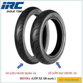 VỎ(LỐP) TRƯỚC&amp; SAU XE SH mode125i - HÃNG IRC