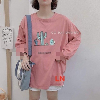 Áo thụng cao cấp dài tay in cây sương rồng
