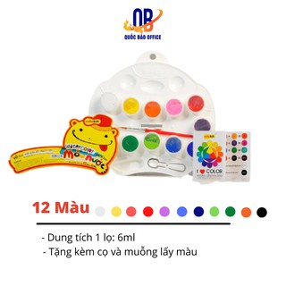 Màu nước Thiên long Colokit WACO-07 - 12 màu - 1 vỉ