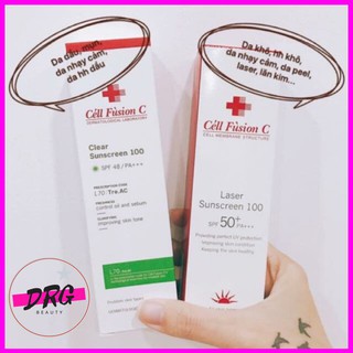 Kem chống nắng Cell Fusion C đủ màu Đỏ xanh hồng 10ml 50ml