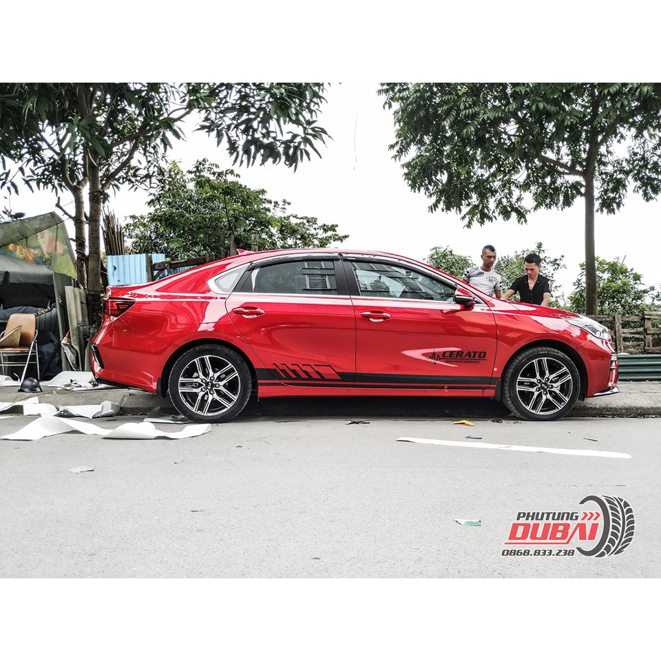 Tem dán sườn xe cerato